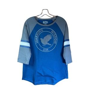 Harry Potter Ravenclaw 3/4 Length Sleeve Shirt Sz M Jersey Stripe Hot Topic
